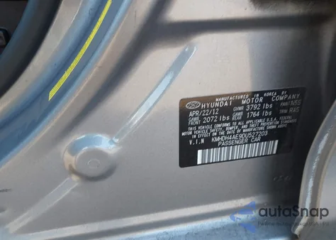 2013 Hyundai Elantra Limited from USA, damaged, VIN KMHDH4AE9DU527203